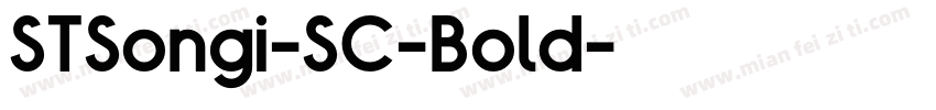 STSongi-SC-Bold字体转换