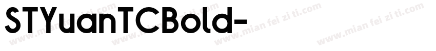 STYuanTCBold字体转换