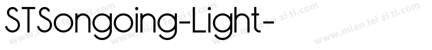 STSongoing-Light字体转换