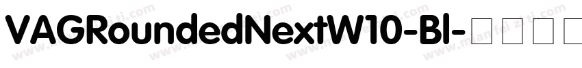 VAGRoundedNextW10-Bl字体转换