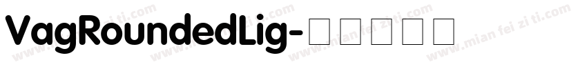 VagRoundedLig字体转换