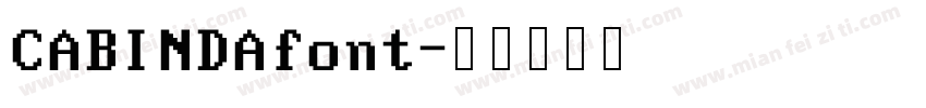 CABINDAfont字体转换