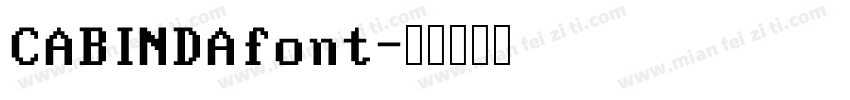 CABINDAfont字体转换