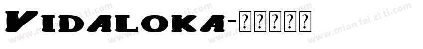 Vidaloka字体转换