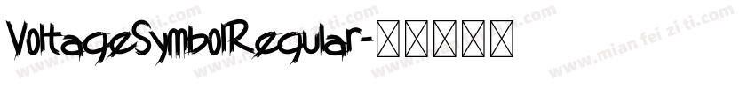 VoltageSymbolRegular字体转换