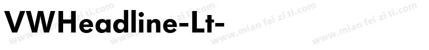 VWHeadline-Lt字体转换