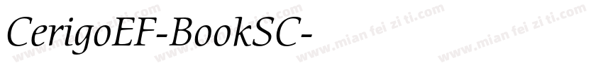 CerigoEF-BookSC字体转换