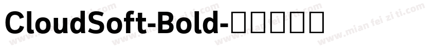 CloudSoft-Bold字体转换