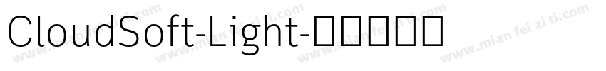 CloudSoft-Light字体转换