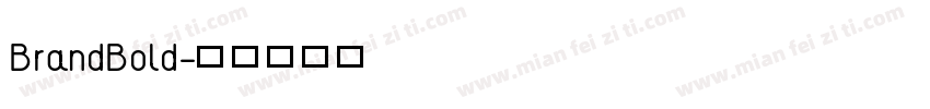 BrandBold字体转换