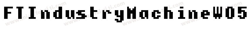 FTIndustryMachineW05-Bold字体转换