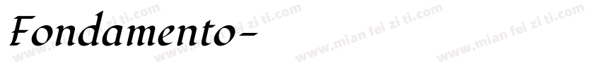 Fondamento字体转换