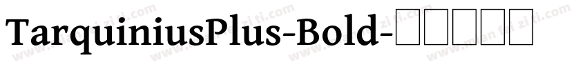 TarquiniusPlus-Bold字体转换