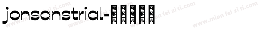 jonsanstrial字体转换