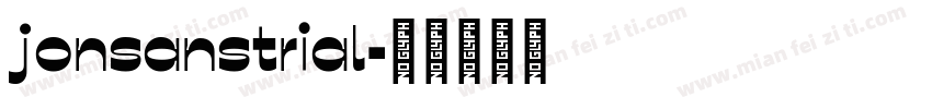 jonsanstrial字体转换