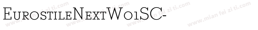 EurostileNextW01SC字体转换