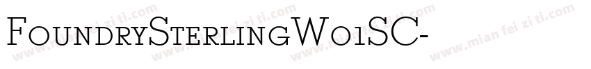 FoundrySterlingW01SC字体转换