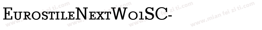 EurostileNextW01SC字体转换
