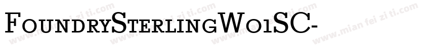 FoundrySterlingW01SC字体转换