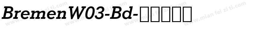 BremenW03-Bd字体转换