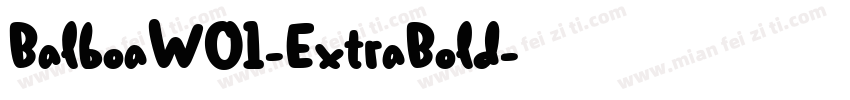BalboaW01-ExtraBold字体转换