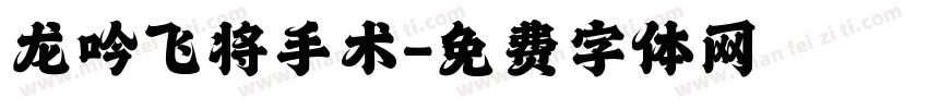 龙吟飞将手术字体转换