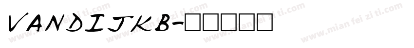 VANDIJKB字体转换