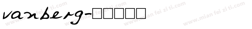 vanberg字体转换