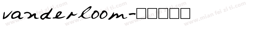 vanderloom字体转换