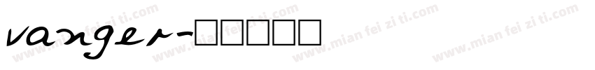 vanger字体转换