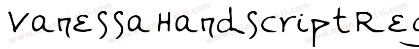 VanessaHandscriptReg字体转换