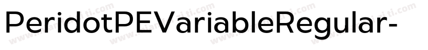 PeridotPEVariableRegular字体转换
