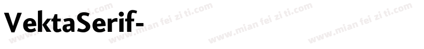 VektaSerif字体转换