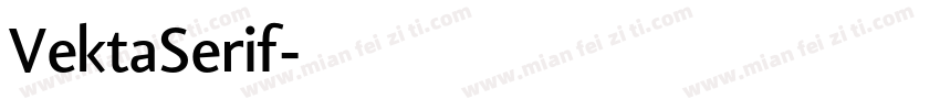VektaSerif字体转换
