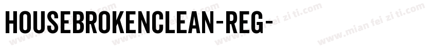 HouseBrokenClean-Reg字体转换