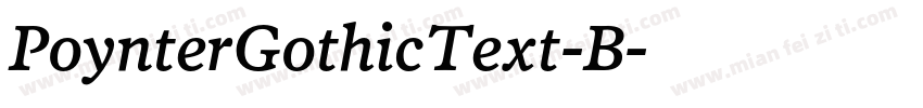 PoynterGothicText-B字体转换