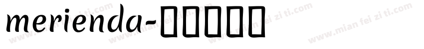 merienda字体转换