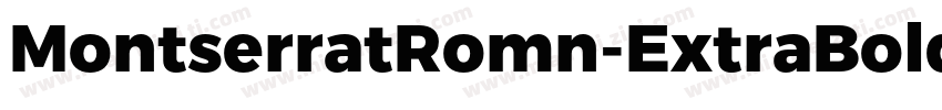 MontserratRomn-ExtraBold字体转换