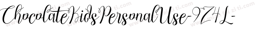 ChocolateKidsPersonalUse-9Z4L字体转换
