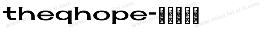 theqhope字体转换