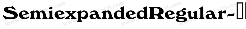 SemiexpandedRegular字体转换