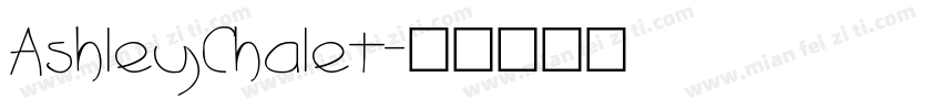 AshleyChalet字体转换