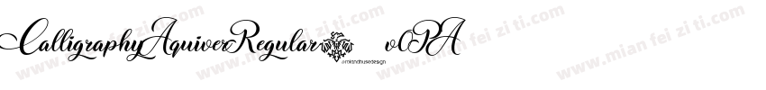 CalligraphyAquiverRegular-v0PA字体转换