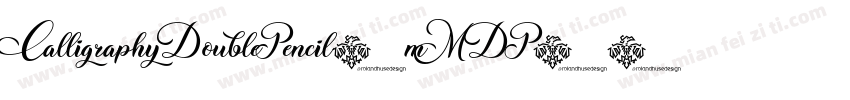 CalligraphyDoublePencil-mMDP字体转换