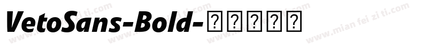 VetoSans-Bold字体转换