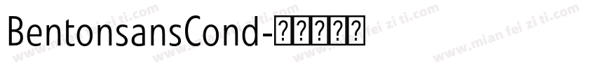 BentonsansCond字体转换