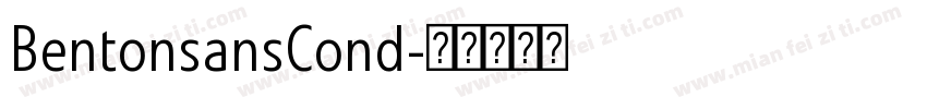 BentonsansCond字体转换