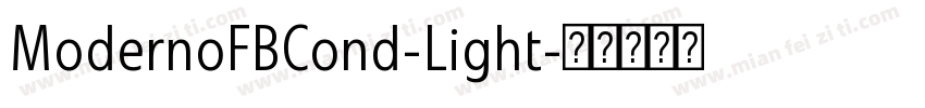 ModernoFBCond-Light字体转换