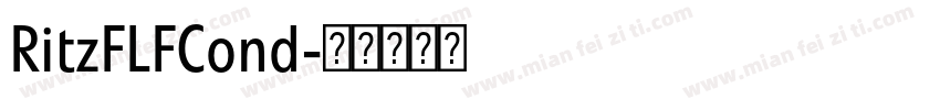 RitzFLFCond字体转换