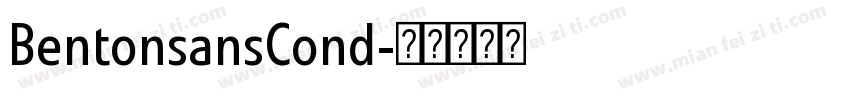 BentonsansCond字体转换